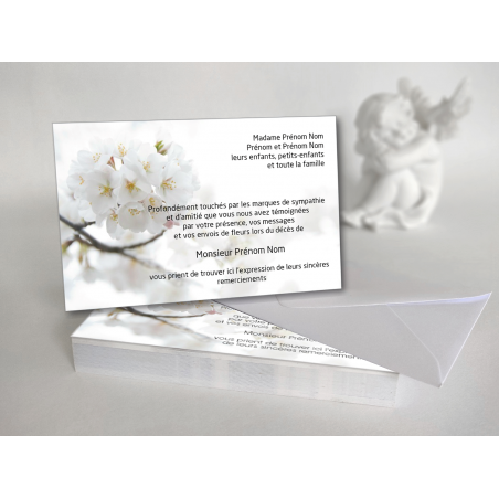 Cartes De Remerciements & Condoléances - Lot De 8 - Papier épais 350g - Design Violet Et Doré - Plusieurs Formats
